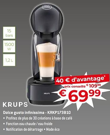 Promotions Krups dolce gusto infinissima - krkp173b10 - Krups - Valide de 17/11/2023 à 27/11/2023 chez Exellent