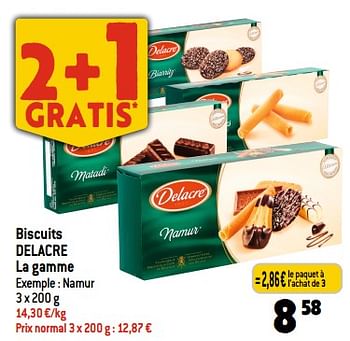 Promotions Biscuits delacre la gamme - Delacre - Valide de 22/11/2023 à 28/11/2023 chez Smatch