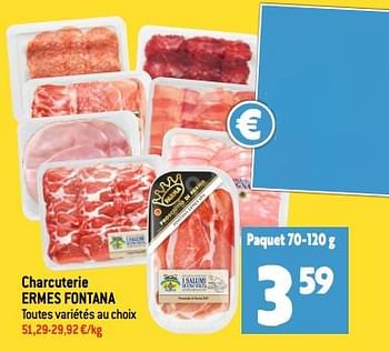 Promotions Charcuterie ermes fontana - Ermes Fontana - Valide de 22/11/2023 à 28/11/2023 chez Smatch