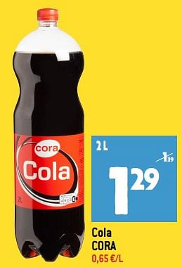 Promotions Cola cora - Produit Maison - Smatch - Valide de 22/11/2023 à 28/11/2023 chez Smatch