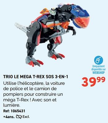 Promotions Trio le mega t-rex sos 3-en-1 - Vtech - Valide de 01/11/2023 à 28/11/2023 chez Trafic