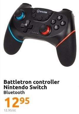 Promoties Battletron controller nintendo switch - Battletron - Geldig van 22/11/2023 tot 28/11/2023 bij Action