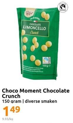 Promoties Choco moment chocolate crunch - Choco Moment - Geldig van 22/11/2023 tot 28/11/2023 bij Action