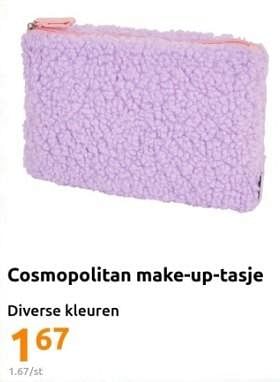 Promotions Cosmopolitan make-up-tasje - Cosmopolitan - Valide de 22/11/2023 à 28/11/2023 chez Action