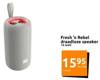 Promotions Fresh `n rebel draadloze speaker - Fresh 'n Rebel - Valide de 22/11/2023 à 28/11/2023 chez Action