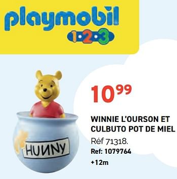 Promotions Winnie l’ourson et culbuto pot de miel - Playmobil - Valide de 01/11/2023 à 28/11/2023 chez Trafic