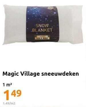 Promoties Magic village sneeuwdeken - Huismerk - Action - Geldig van 22/11/2023 tot 28/11/2023 bij Action