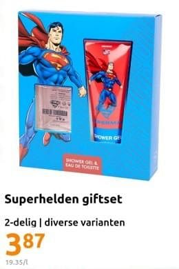 Promoties Superhelden giftset - Huismerk - Action - Geldig van 22/11/2023 tot 28/11/2023 bij Action