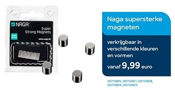 Promoties Naga supersterke magneten - Naga - Geldig van 01/11/2023 tot 30/11/2023 bij Ava