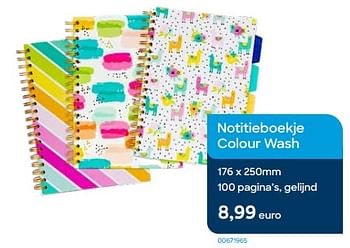 Promoties Notitieboekje colour wash - Huismerk - Ava - Geldig van 01/11/2023 tot 30/11/2023 bij Ava