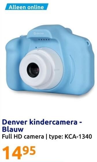 Promoties Denver kindercamera - blauw - Denver Electronics - Geldig van 15/11/2023 tot 21/11/2023 bij Action
