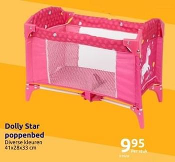 Promoties Dolly star poppenbed - Dolly Star - Geldig van 15/11/2023 tot 21/11/2023 bij Action