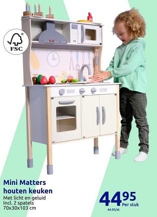 Promoties Mini matters houten keuken - Mini Matters - Geldig van 15/11/2023 tot 21/11/2023 bij Action