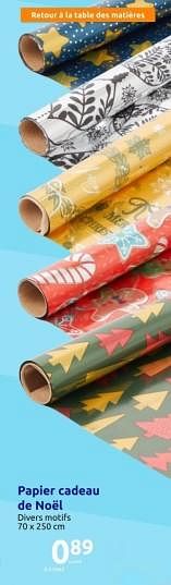 Promoties Papier cadeau de noél - Huismerk - Action - Geldig van 15/11/2023 tot 21/11/2023 bij Action