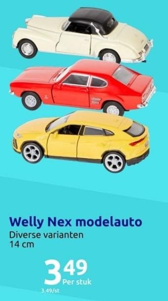 Promoties Welly nex modelauto - Welly - Geldig van 15/11/2023 tot 21/11/2023 bij Action