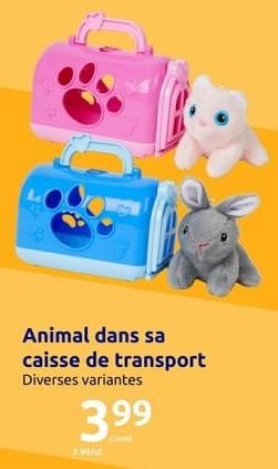 Promotions Animal dans sa caisse de transport - Produit Maison - Action - Valide de 15/11/2023 à 21/11/2023 chez Action