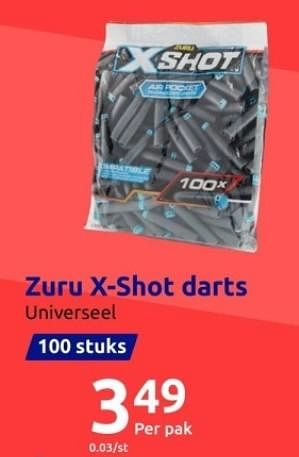Promoties Zuru x-shot darts - Zuru - Geldig van 15/11/2023 tot 21/11/2023 bij Action