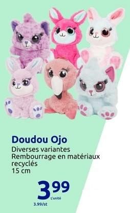 Promotions Doudou ojo - Produit Maison - Action - Valide de 15/11/2023 à 21/11/2023 chez Action