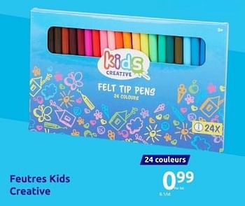 Promotions Feutres kids creative - Produit Maison - Action - Valide de 15/11/2023 à 21/11/2023 chez Action