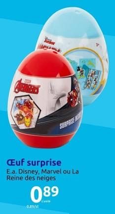 Promotions Oeuf surprise - Produit Maison - Action - Valide de 15/11/2023 à 21/11/2023 chez Action