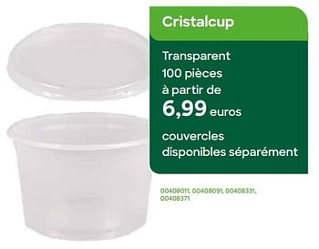 Promotions Cristalcup - Produit Maison - Ava - Valide de 01/11/2023 à 30/11/2023 chez Ava