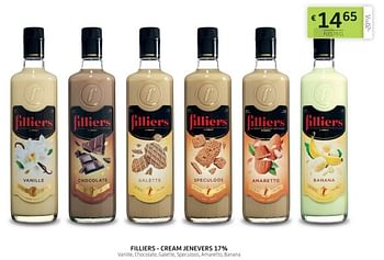 Promoties Filliers - cream jenevers 17% - Filliers - Geldig van 17/11/2023 tot 30/11/2023 bij BelBev