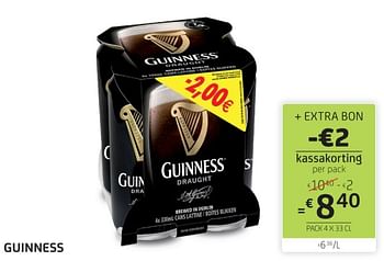 Promoties Guinness - Guinness - Geldig van 17/11/2023 tot 30/11/2023 bij BelBev
