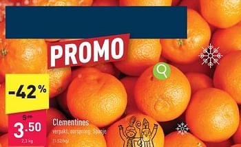 Promoties Clementines - Huismerk - Aldi - Geldig van 27/11/2023 tot 02/12/2023 bij Aldi