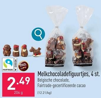 Promoties Melkchocoladefiguurtjes - Huismerk - Aldi - Geldig van 27/11/2023 tot 08/12/2023 bij Aldi