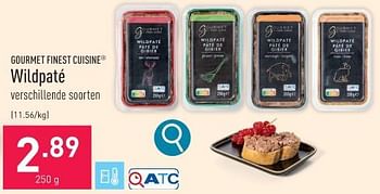 Promoties Wildpaté - Gourmet Finest Cuisine - Geldig van 27/11/2023 tot 08/12/2023 bij Aldi