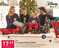 Promoties Kerstpyjama mickey + minnie - Disney - Geldig van 02/12/2023 tot 08/12/2023 bij Aldi