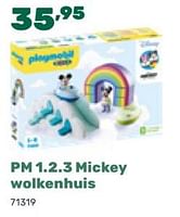 Promoties Pm 1.2.3 mickey wolkenhuis 71319 - Playmobil - Geldig van 07/11/2023 tot 06/01/2024 bij Happyland