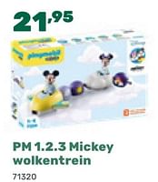 Promoties Pm 1.2.3 mickey wolkentrein 71320 - Playmobil - Geldig van 07/11/2023 tot 06/01/2024 bij Happyland