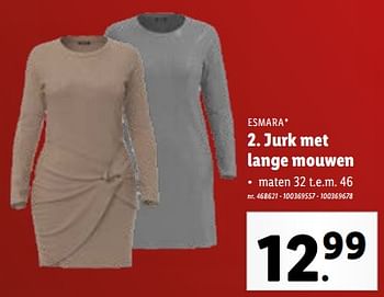 Promoties Jurk met lange mouwen - Esmara - Geldig van 29/11/2023 tot 05/12/2023 bij Lidl
