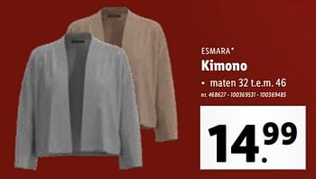Promoties Kimono - Esmara - Geldig van 29/11/2023 tot 05/12/2023 bij Lidl