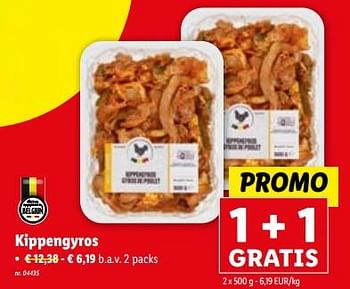 Promoties Kippengyros - Huismerk - Lidl - Geldig van 29/11/2023 tot 05/12/2023 bij Lidl