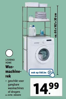Promoties Wasmachinerek - Livarno - Geldig van 29/11/2023 tot 05/12/2023 bij Lidl