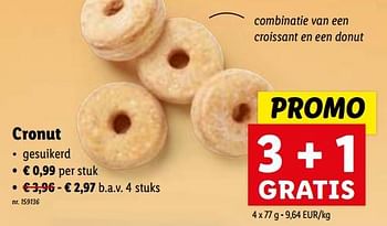 Promoties Cronut - Huismerk - Lidl - Geldig van 29/11/2023 tot 05/12/2023 bij Lidl