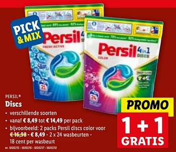 Promoties Discs - Persil - Geldig van 29/11/2023 tot 05/12/2023 bij Lidl