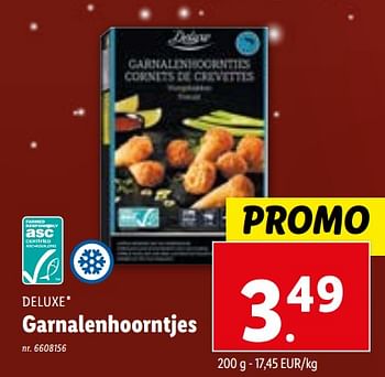 Promoties Garnalenhoorntjes - Deluxe - Geldig van 29/11/2023 tot 05/12/2023 bij Lidl