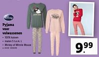 Promoties Pyjama voor volwassenen - Disney - Geldig van 29/11/2023 tot 05/12/2023 bij Lidl