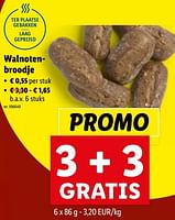 Promoties Walnotenbroodje - Huismerk - Lidl - Geldig van 29/11/2023 tot 05/12/2023 bij Lidl