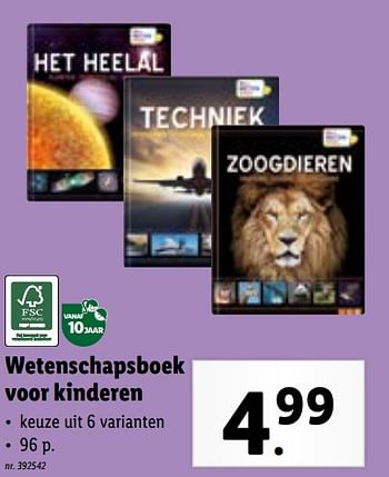 Promoties Wetenschapsboek voor kinderen - Huismerk - Lidl - Geldig van 29/11/2023 tot 05/12/2023 bij Lidl