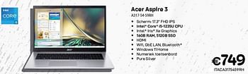 Promoties Acer aspire 3 a317-54-59rh - Acer - Geldig van 01/11/2023 tot 30/11/2023 bij Compudeals