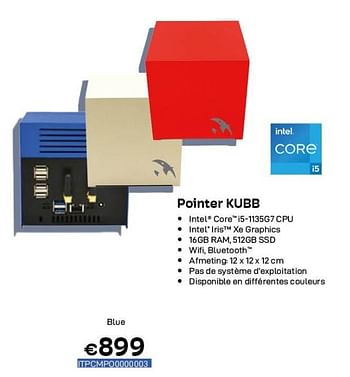 Promoties Pointer systems small form factor desktops pointer kubb blue - Pointer Systems - Geldig van 01/11/2023 tot 30/11/2023 bij Compudeals