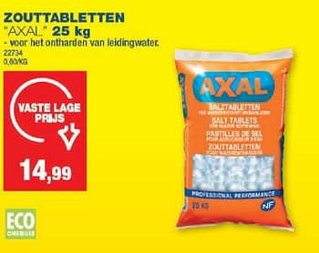 Promoties Zouttabletten axal - Axal - Geldig van 15/11/2023 tot 03/12/2023 bij Hubo
