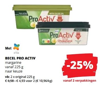 Promoties Becel pro activ margarine original - Becel - Geldig van 16/11/2023 tot 29/11/2023 bij Spar (Colruytgroup)