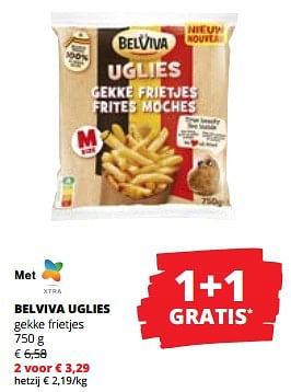 Promoties Belviva uglies gekke frietjes - Belviva - Geldig van 16/11/2023 tot 29/11/2023 bij Spar (Colruytgroup)