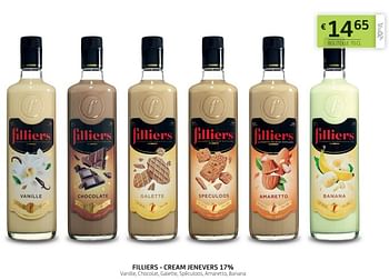 Promotions Filliers - cream jenevers 17% - Filliers - Valide de 17/11/2023 à 30/11/2023 chez BelBev
