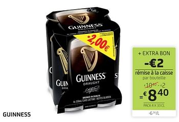 Promotions Guinness - Guinness - Valide de 17/11/2023 à 30/11/2023 chez BelBev